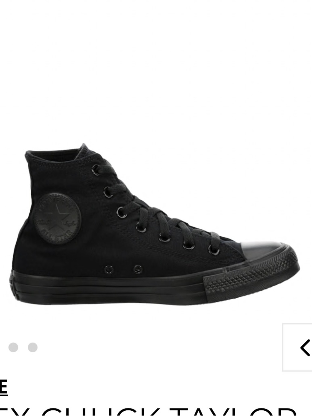 Converse Black High Top Chuck Taylor Sneaker